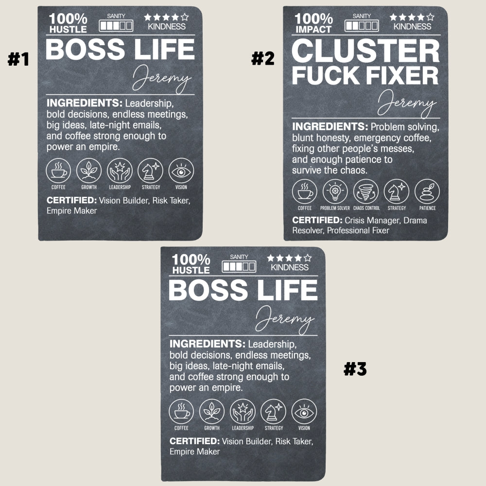Funny Definition - Personalized Leather Journal