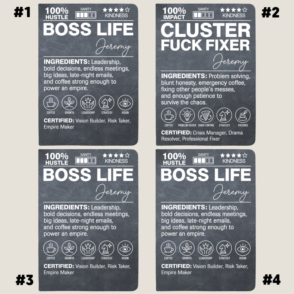 Funny Definition - Personalized Leather Journal