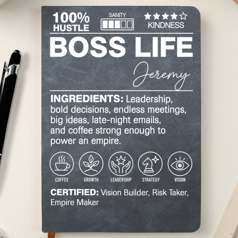 Funny Definition - Personalized Leather Journal