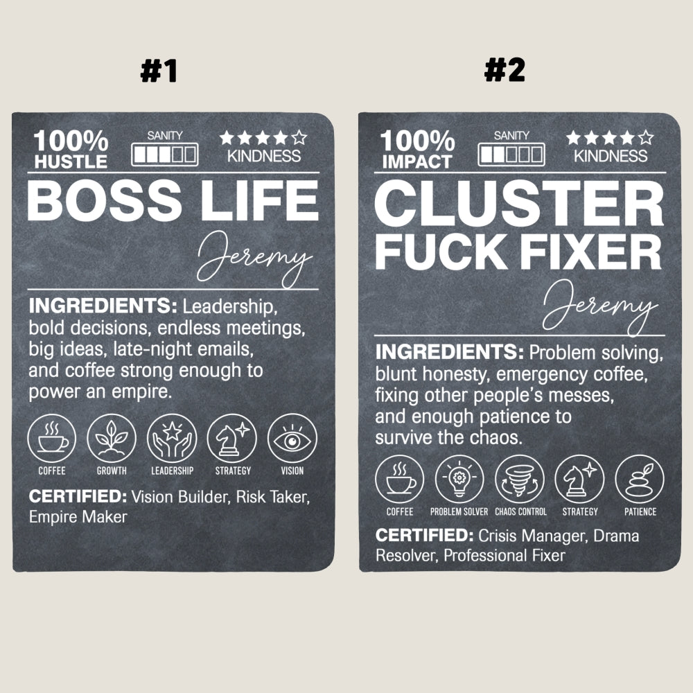 Funny Definition - Personalized Leather Journal