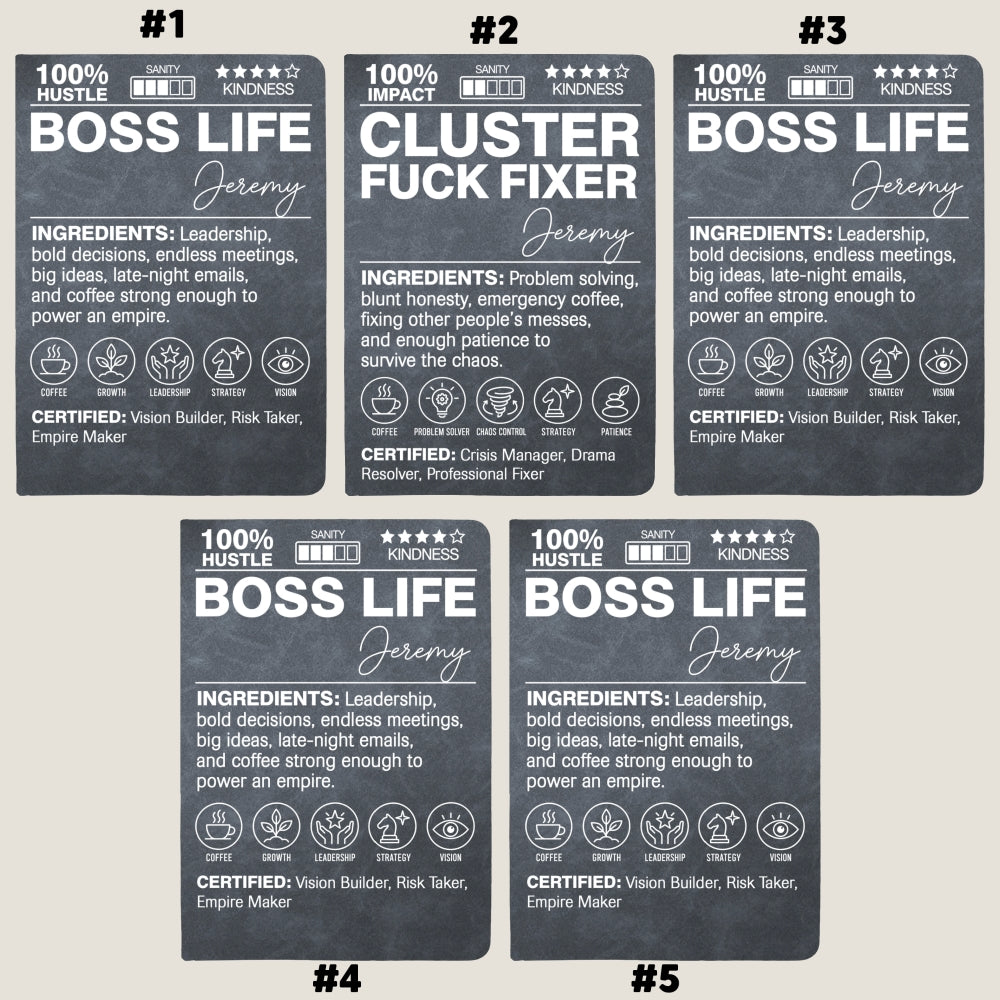 Funny Definition - Personalized Leather Journal