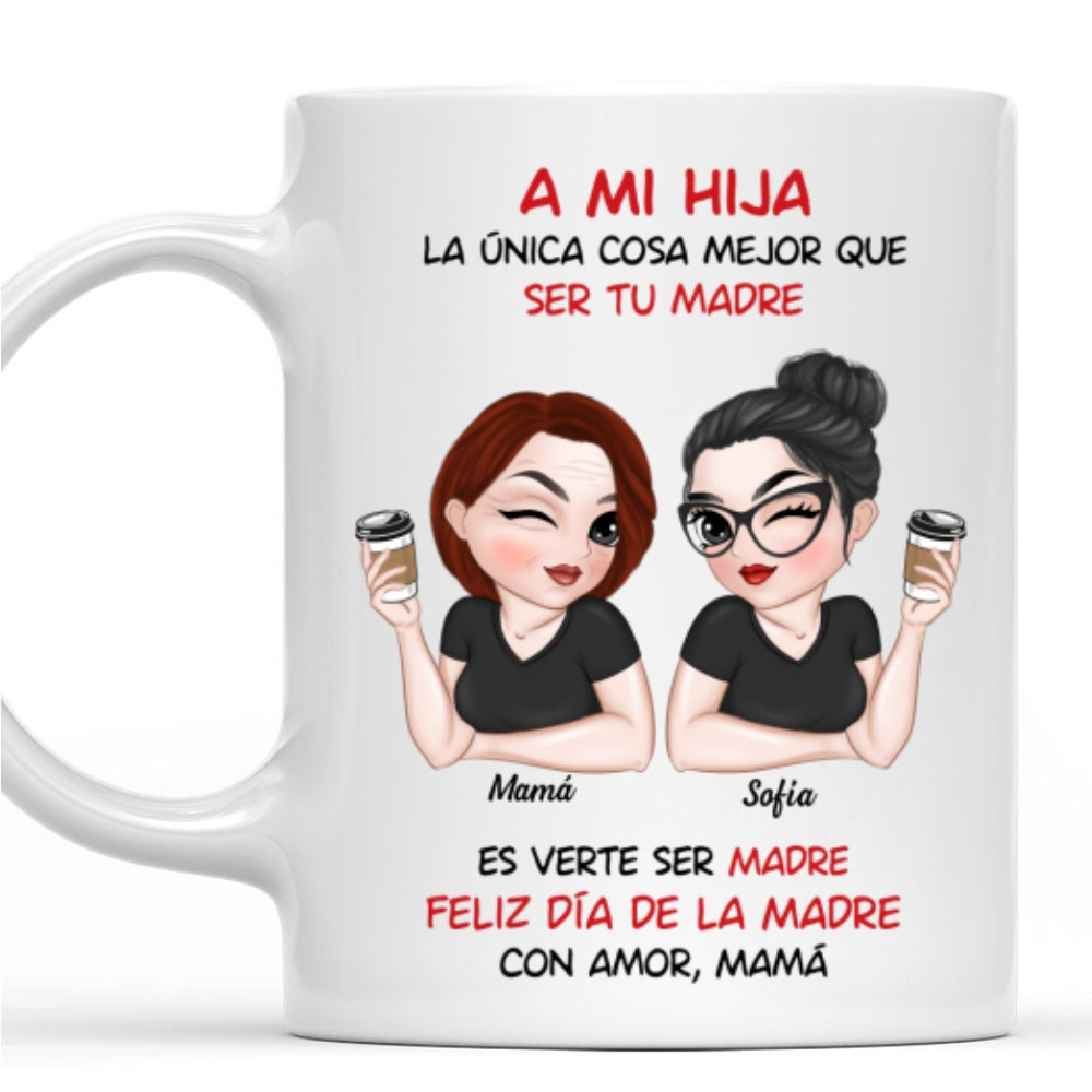 Custom Mother's Day Gift for Daughter • Mi Amor Por Ti Infinito - Taza Personalizada de Café
