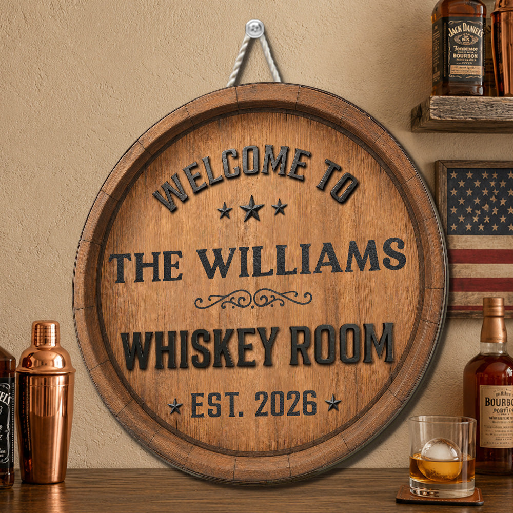 Custom Home & Wall Decor, Birthday & Christmas Gift • The Party Starts Right Here - Personalized Wood Sign
