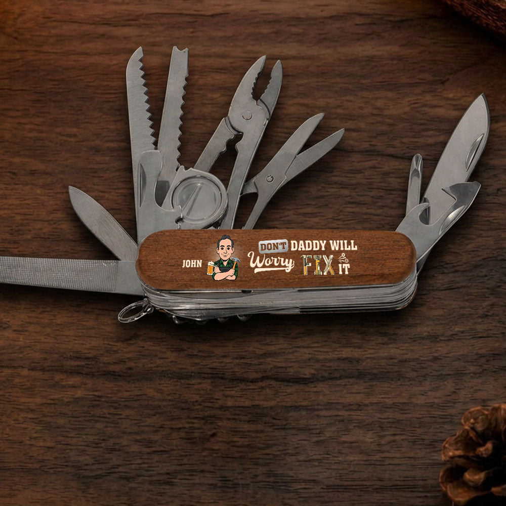 Dad Will Fix It - Personalized Pocket Multi Tool