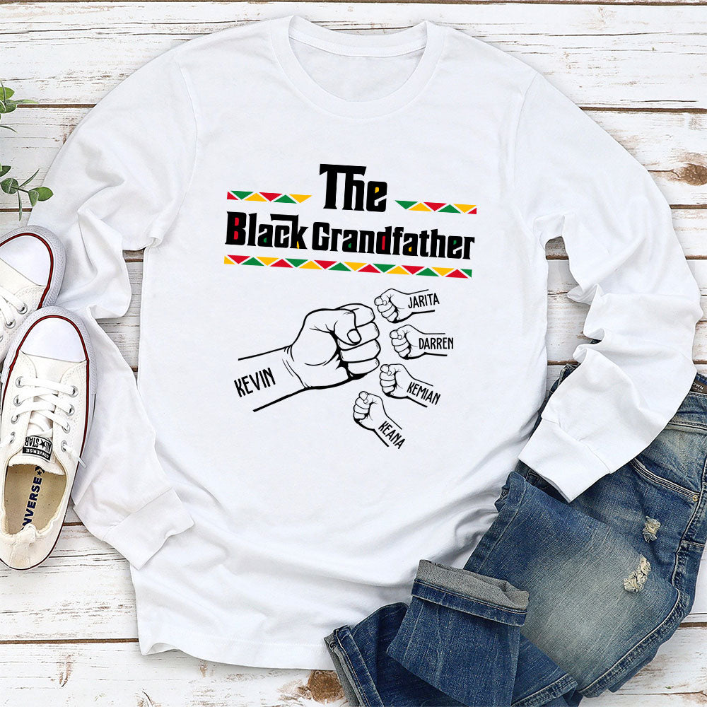Custom Father's Day, Special Gift for Dad & Grandpa • The BlackGrandfather - Personalized Shirt - Sweatshirt