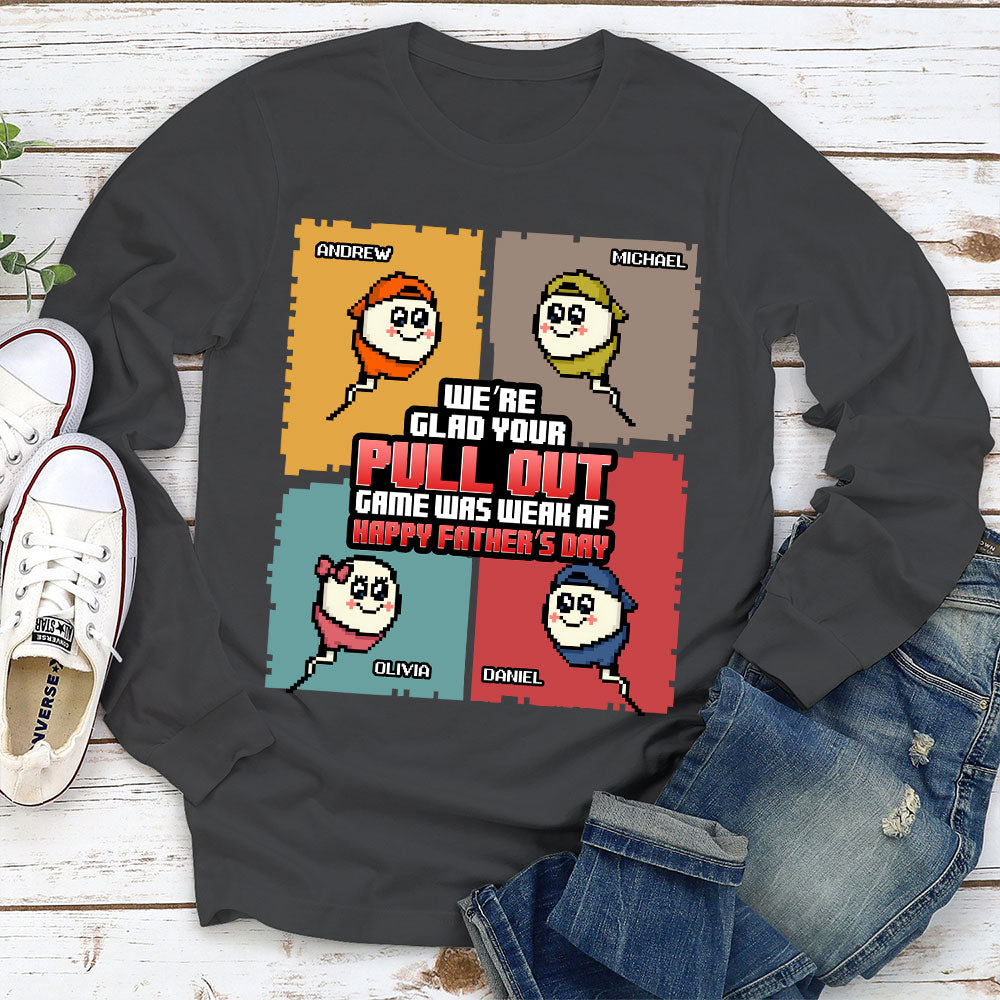 Custom Father's Day, Special Gift for Dad & Grandpa • Thanks For Finishing Strong - Personalized Shirt