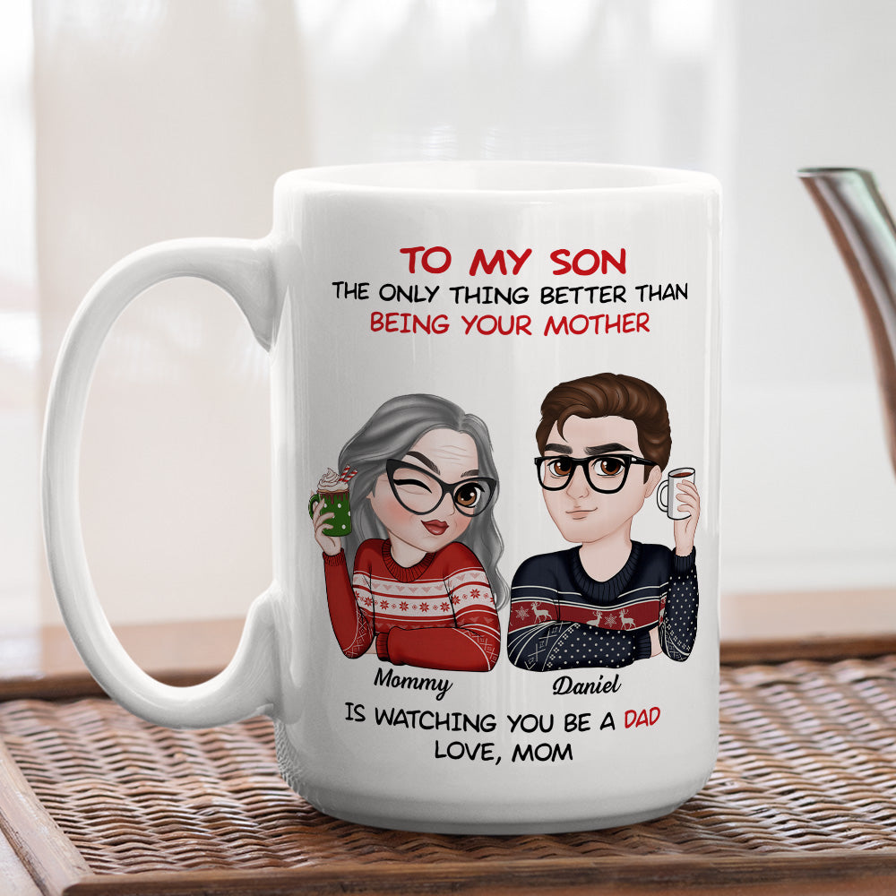 Custom Christmas & Birthday Gift for Son • To My Son Merry Christmas - Personalized Coffee Mug