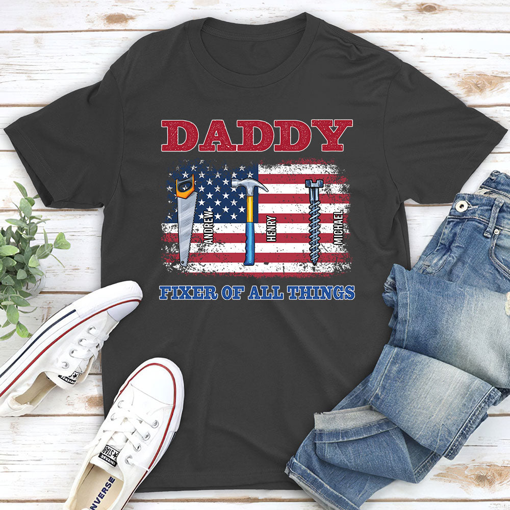 Custom Father's Day, Special Gift for Dad & Grandpa • Handy Dad Hero At Home - Personalized Shirt