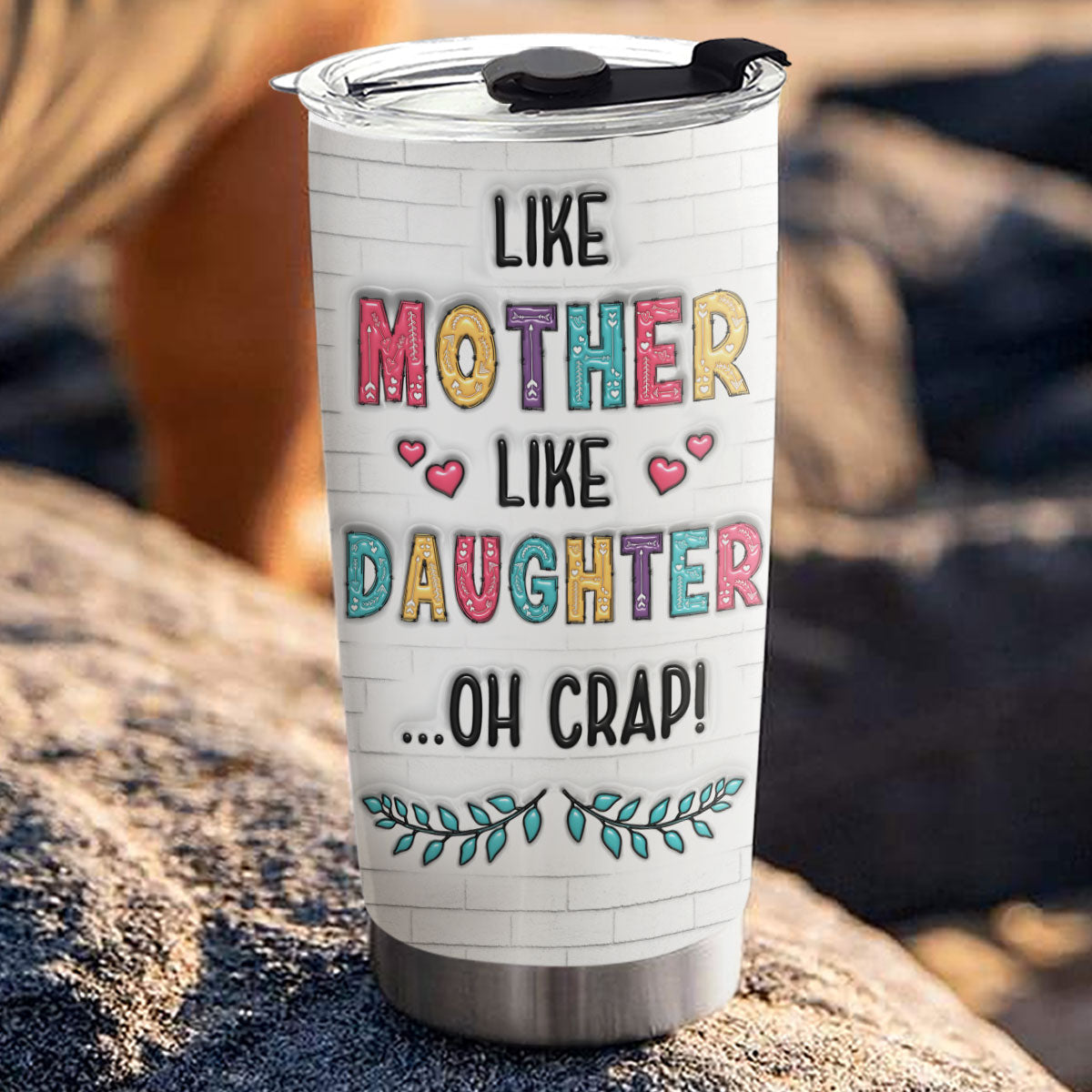 Custom Mother's Day Birthday Gifts For Mom • I Love Cute Mom - Personalized 3D Inflated Effect Tumbler