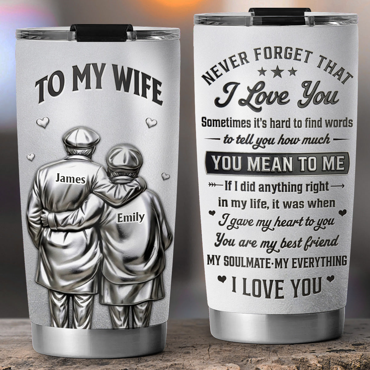 I Did Anything Right In My Life - Personalized 3D Effect Tumbler