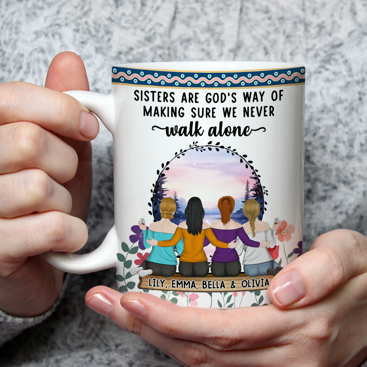 Custom Best Friend, Christmas & Birthday Friendship Keepsake Gift • Our Friendship Is A Treasure I Cherish - Personalized Coffee Mug