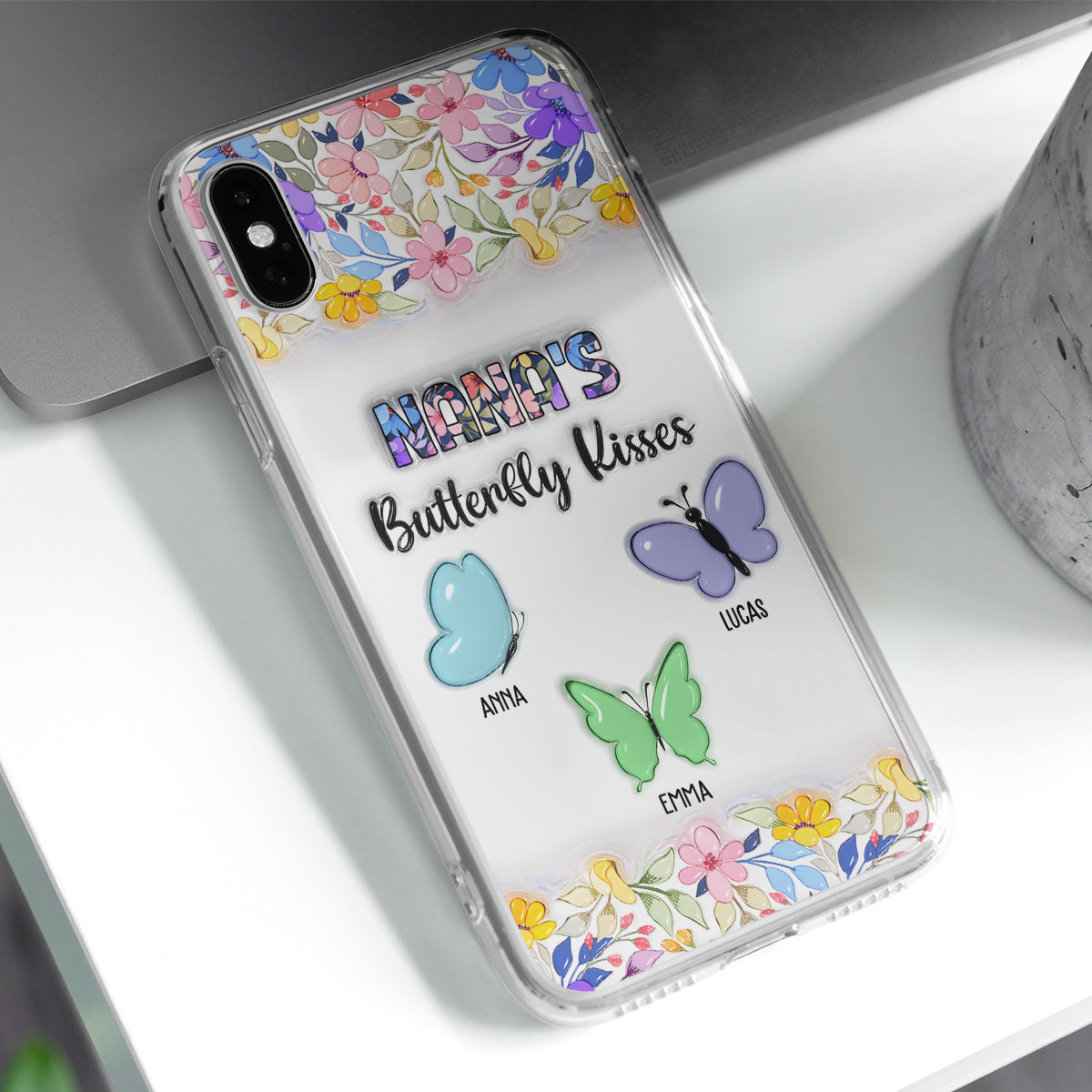 Butterfly Kisses - Personalized 3D Inflated Effect Phone Case