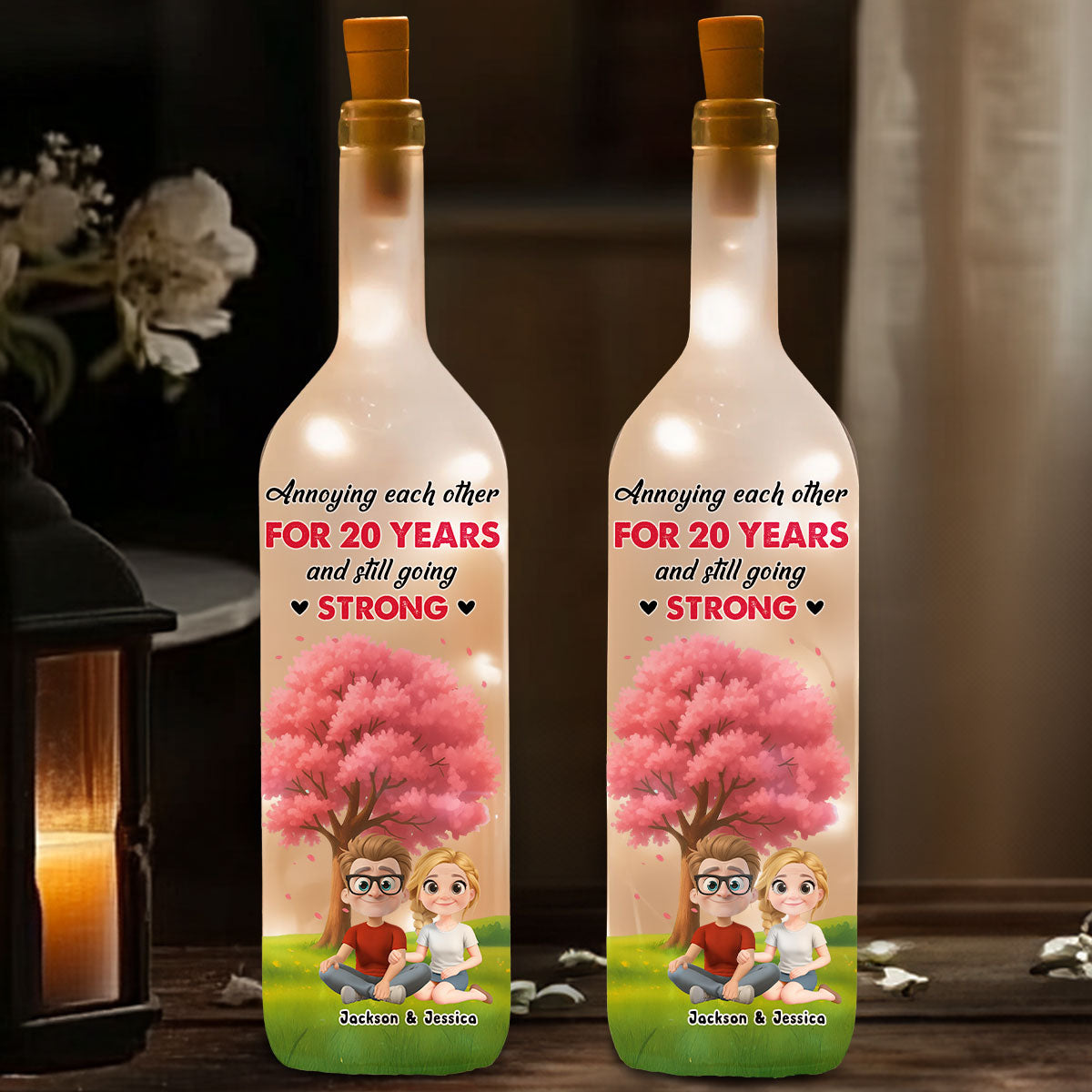 I Really Love You - Personalized Bottle Lamp