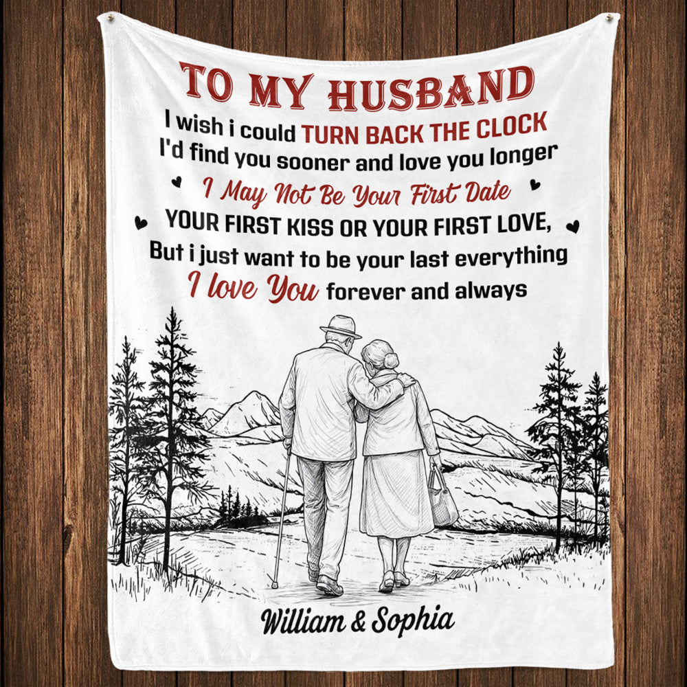 I Wish I Could Turn Back The Clock - Personalized Fleece Blanket