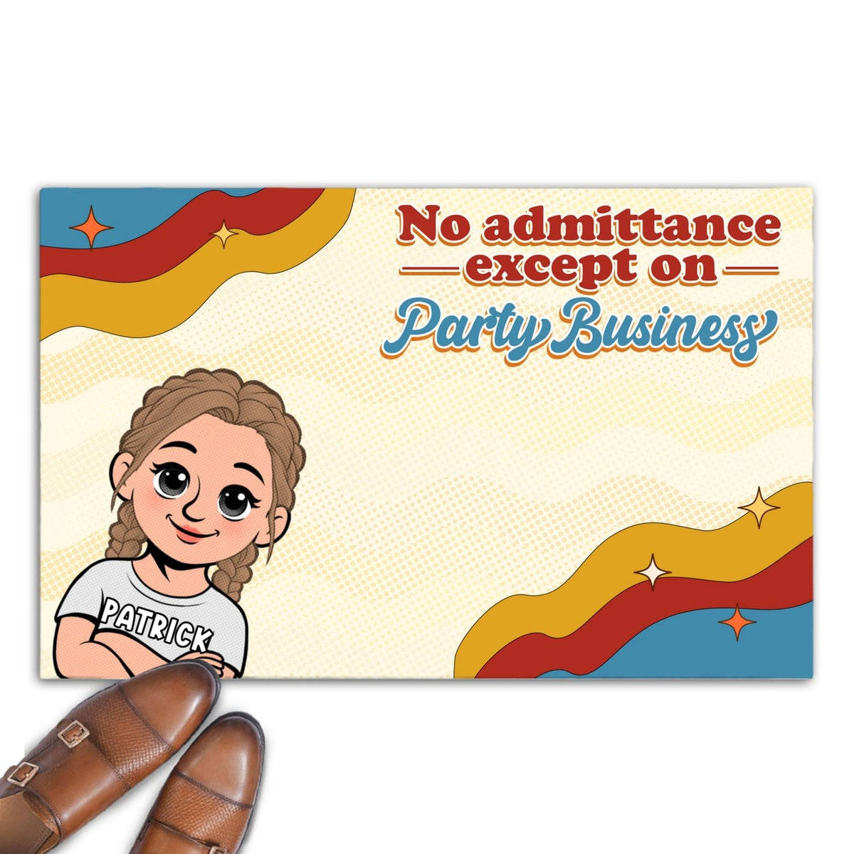 Come Bearing Party Snacks - Personalized Doormat