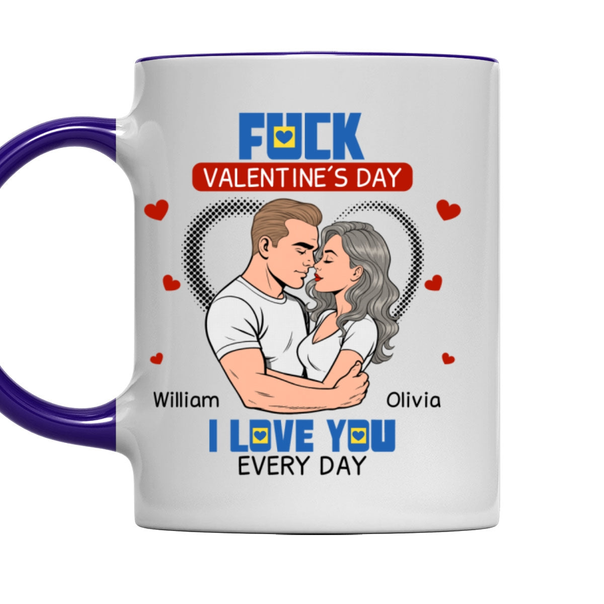 Custom Anniversary Keepsake Gifts For Couple • I Do Not Care - Personalized Accent Mug