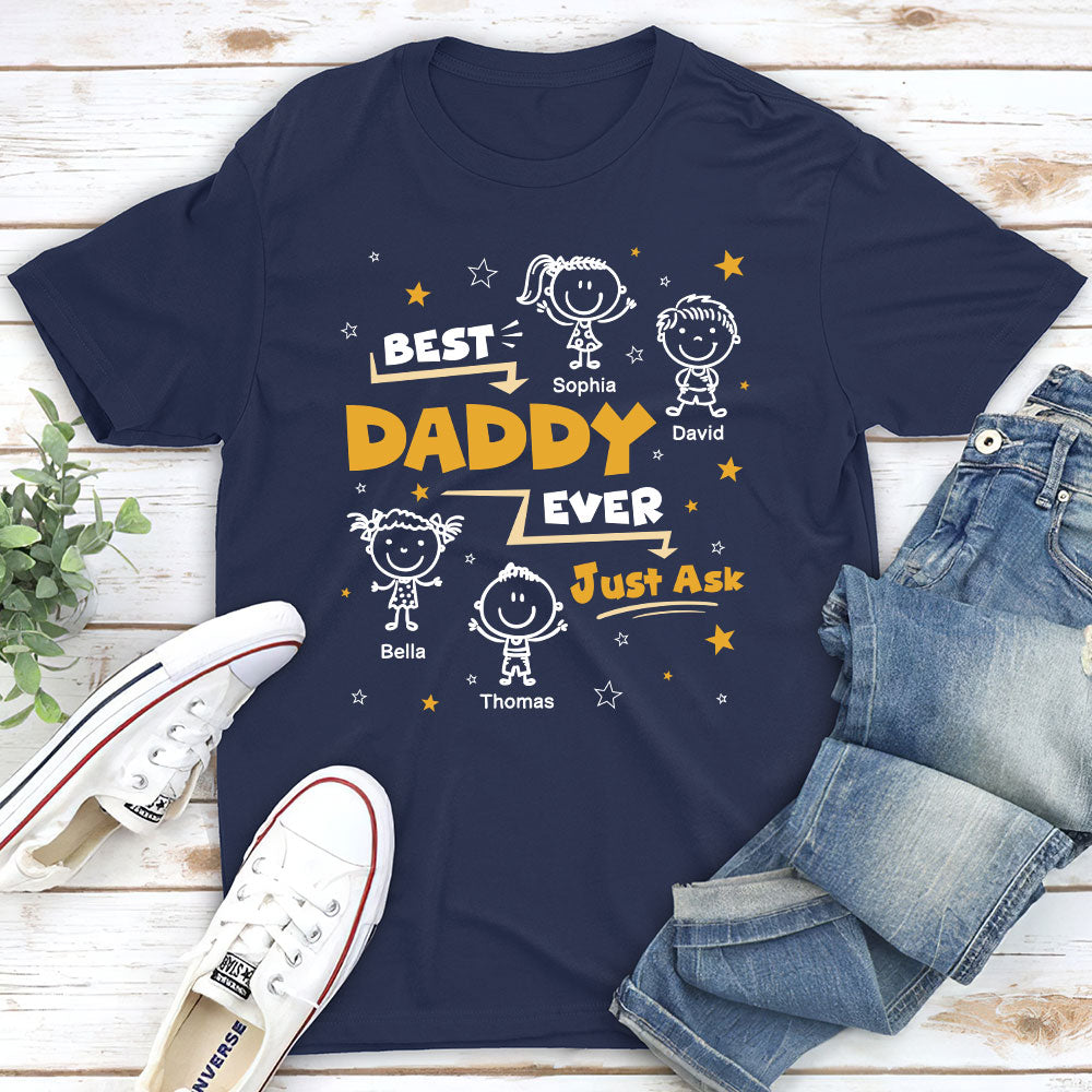 Custom Father's Day, Special Gift for Dad & Grandpa • Ask My Child - Personalized Shirt