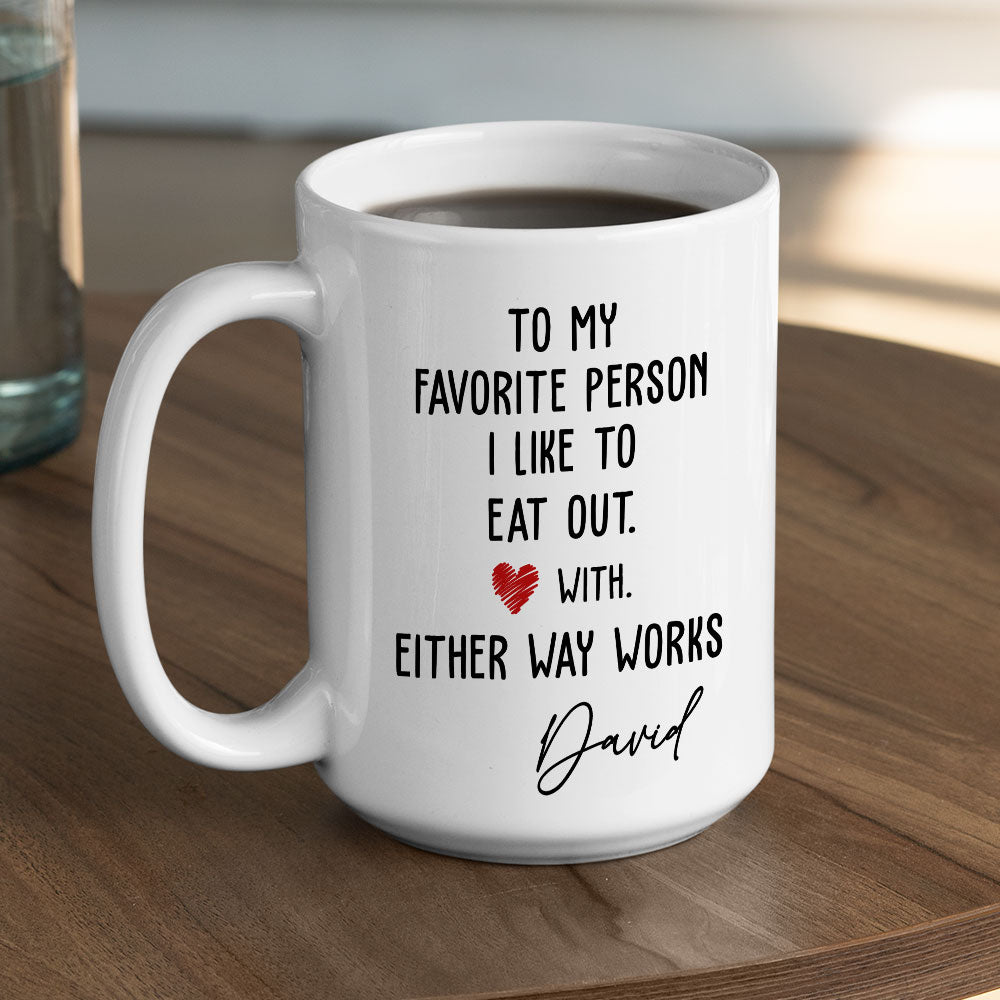 Custom Anniversary Keepsake Gifts For Couple • You Are The Meal I Always Want- Personalized Coffee Mug
