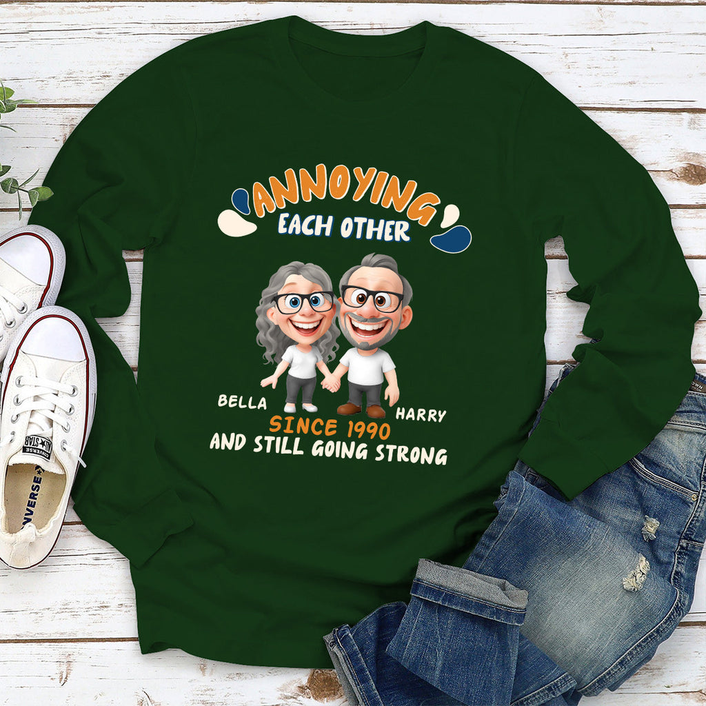 Custom Anniversary Keepsake Gifts For Couple • Caricature Love Couple - Personalized Shirt