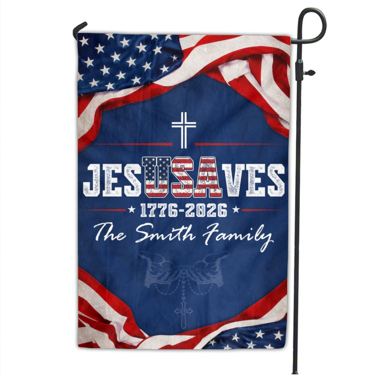 Saved By The One - Personalized Flag