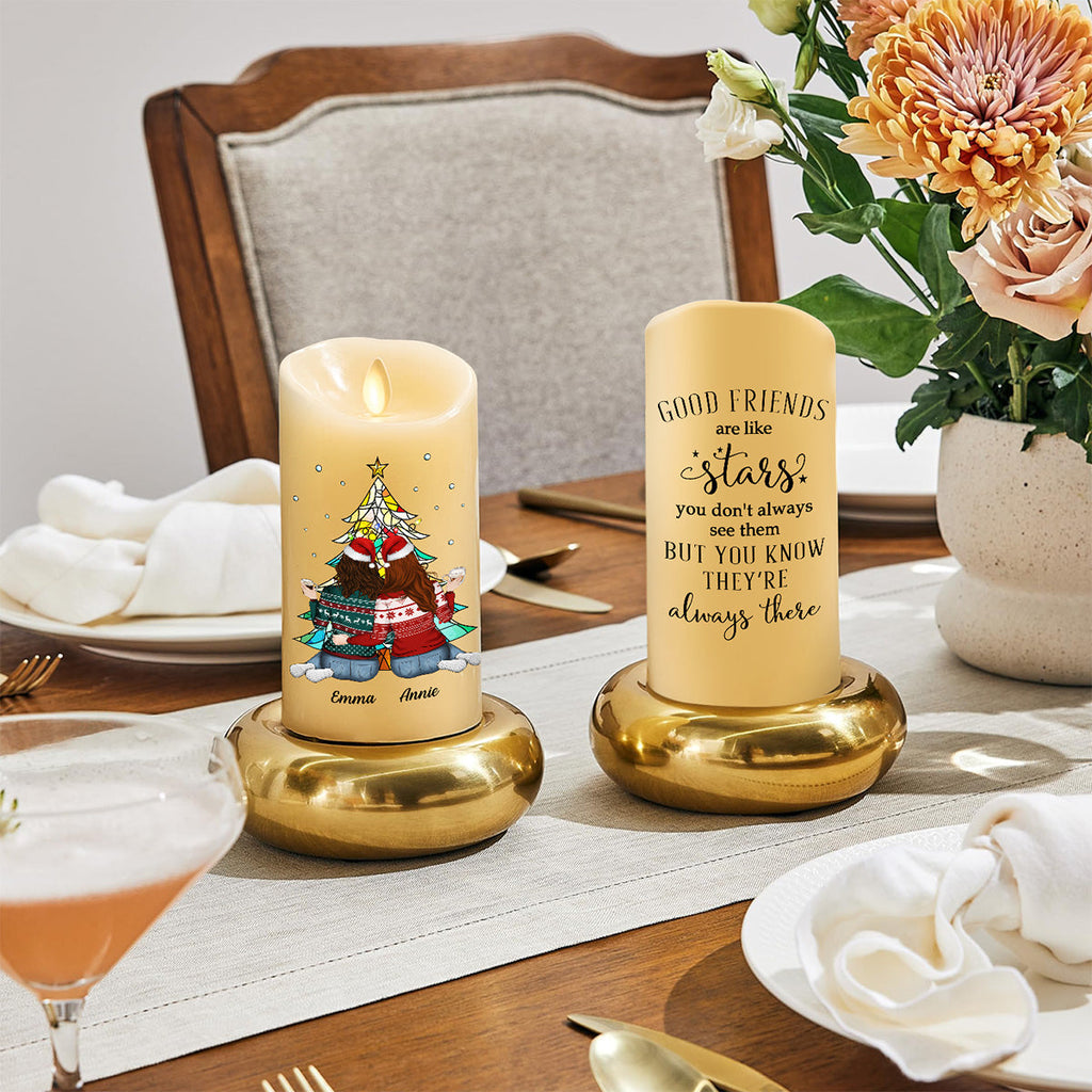 Friends Always Beside You - Personalized LED Candle