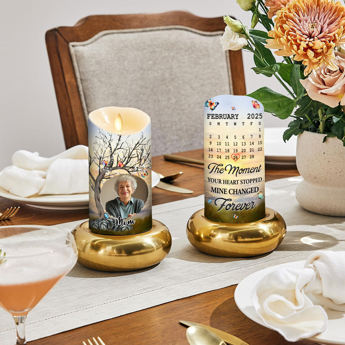Mine Changed Forever - Personalized LED Candle