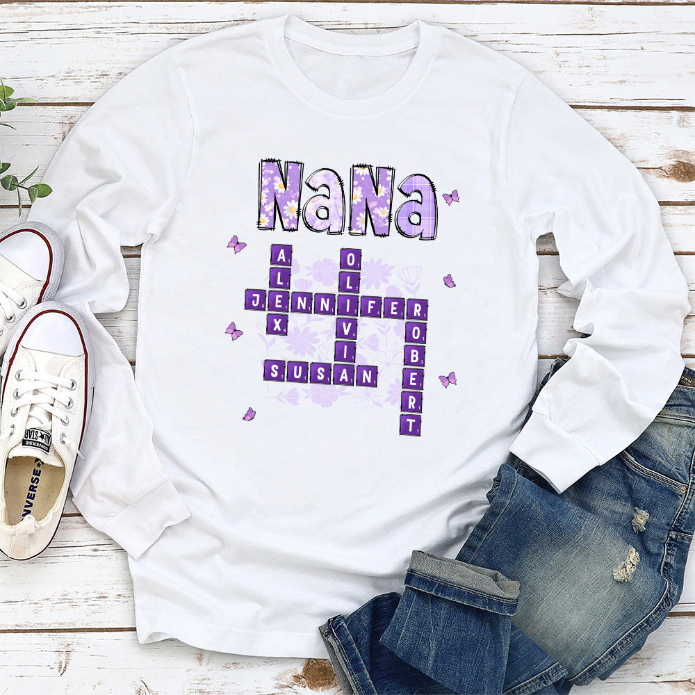 Custom Mother's Day Gift for Mom & Grandma • Love Being Gigi Crossword - Personalized Shirt