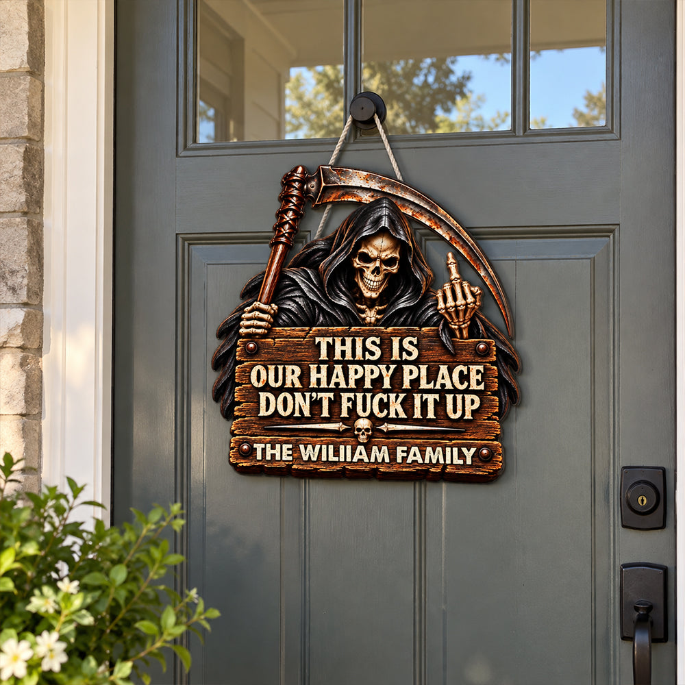 Respect The Vibe Or Leave - Personalized Wood Sign