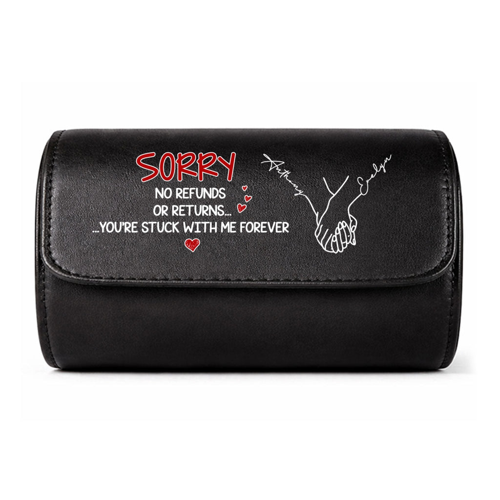 Stuck With Me - Personalized Leather Watch Case