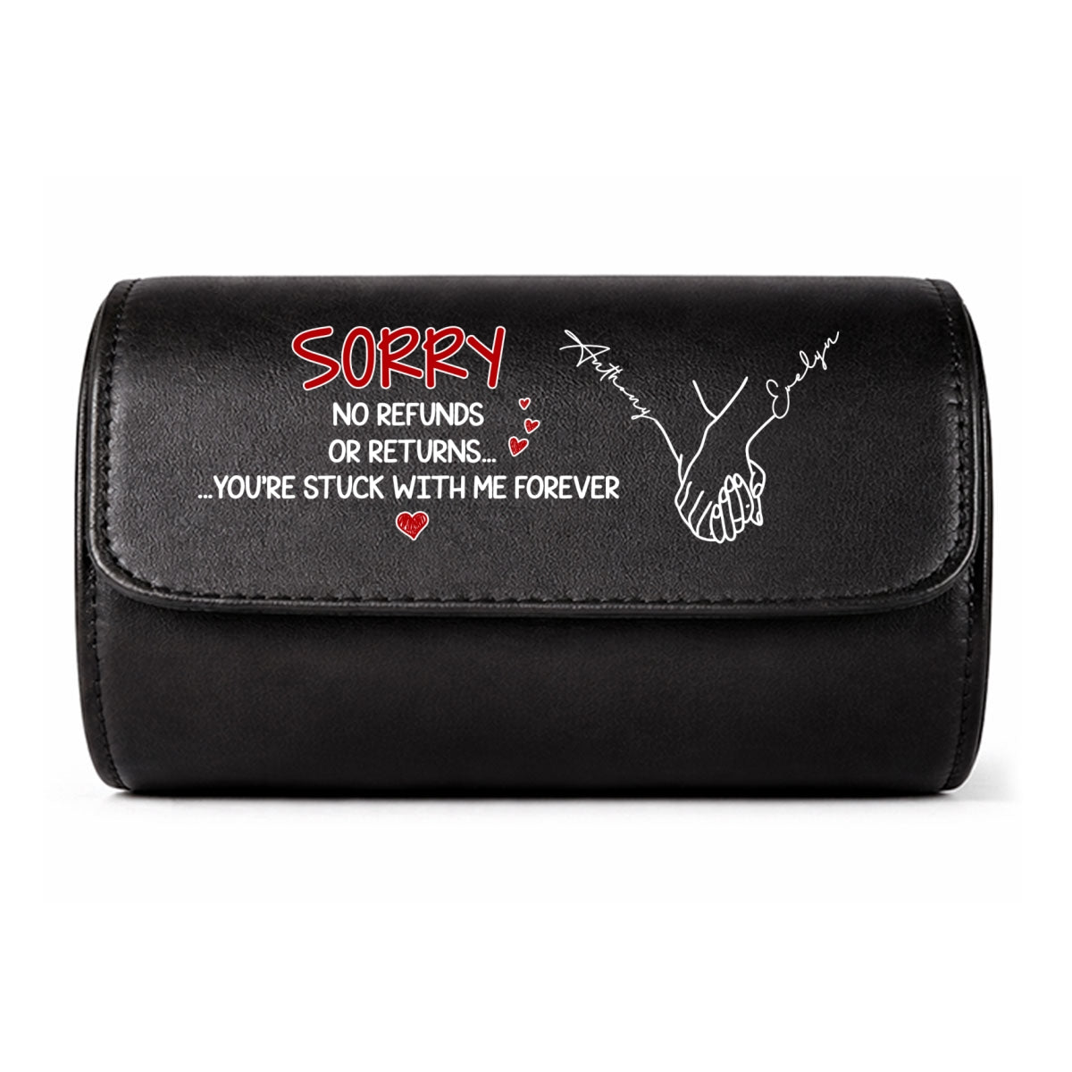 Stuck With Me - Personalized Leather Watch Case