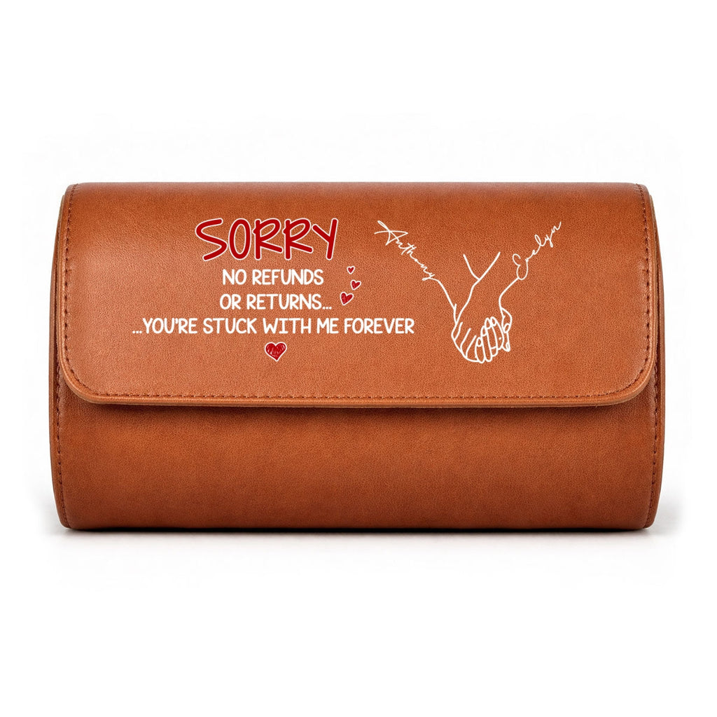 Stuck With Me - Personalized Leather Watch Case