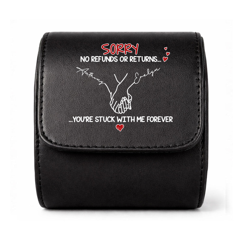 Stuck With Me - Personalized Leather Watch Case