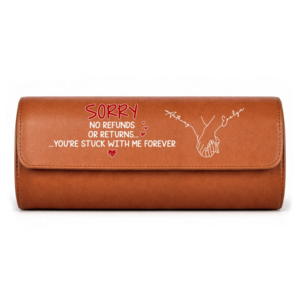 Stuck With Me - Personalized Leather Watch Case