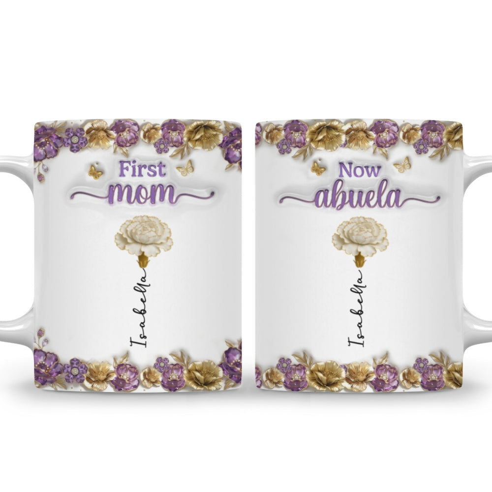 Custom Mother's Day Gift for Mom & Grandma • Mother Pearl Grandma Love - Personalized 3D Effect Mug