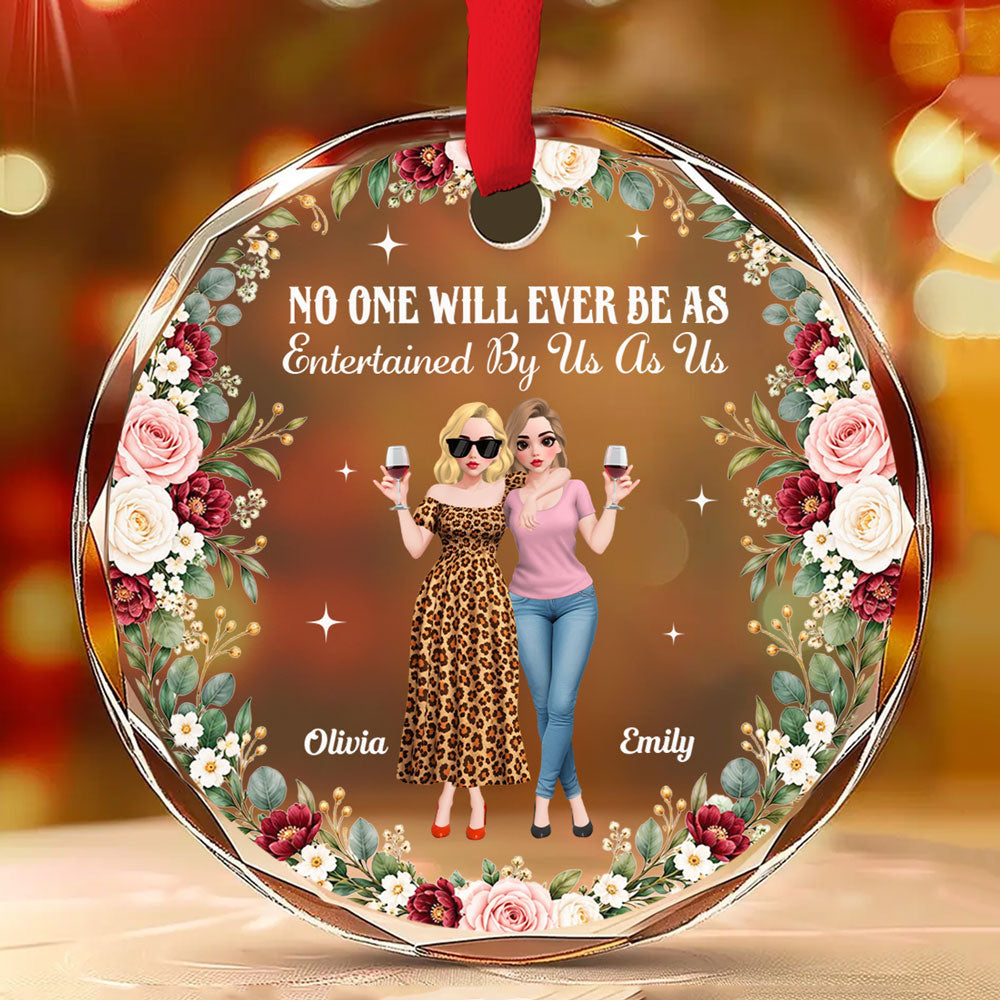 Custom Keepsake Christmas Ornament •  No One Like You - Personalized Glass Ornament