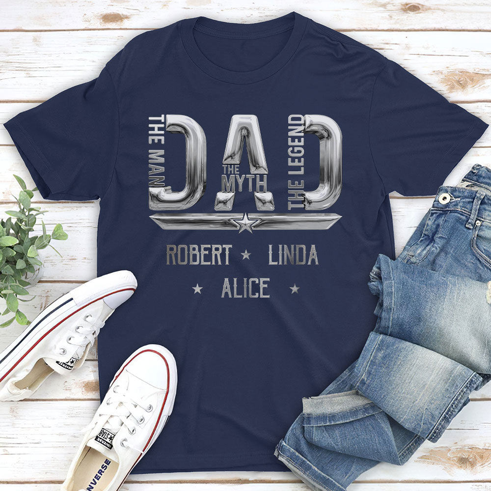 Custom Father's Day, Special Gift for Dad & Grandpa • The Man Myth Legend - Personalized Shirt