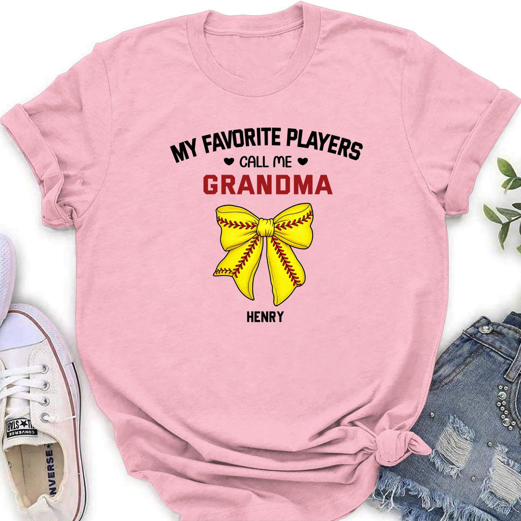 Custom Mother's Day Gift for Mom & Grandma • Grandma Favorite Player - Personalized Shirt