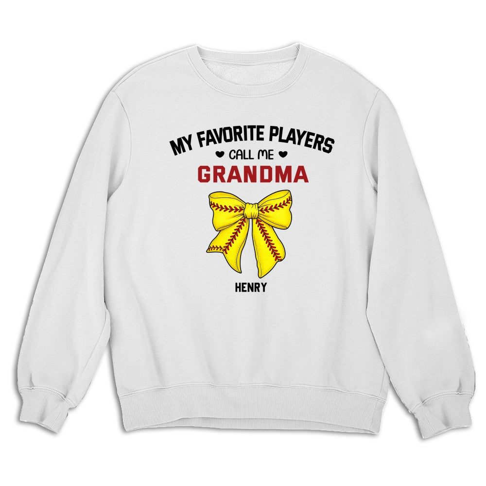 Custom Mother's Day Gift for Mom & Grandma • Grandma Favorite Player - Personalized Shirt