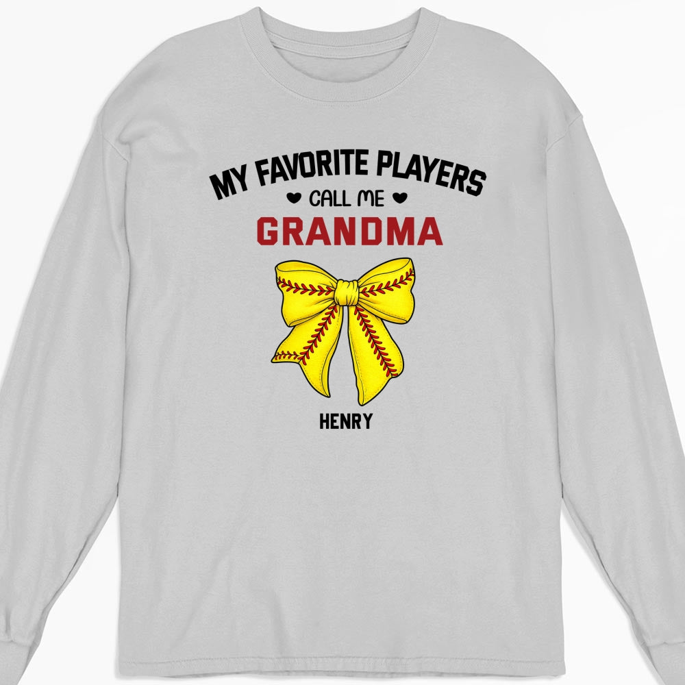 Custom Mother's Day Gift for Mom & Grandma • Grandma Favorite Player - Personalized Shirt