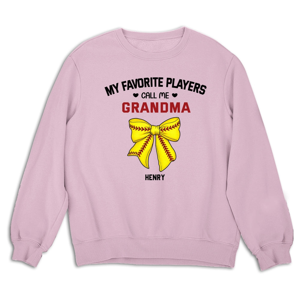 Custom Mother's Day Gift for Mom & Grandma • Grandma Favorite Player - Personalized Shirt