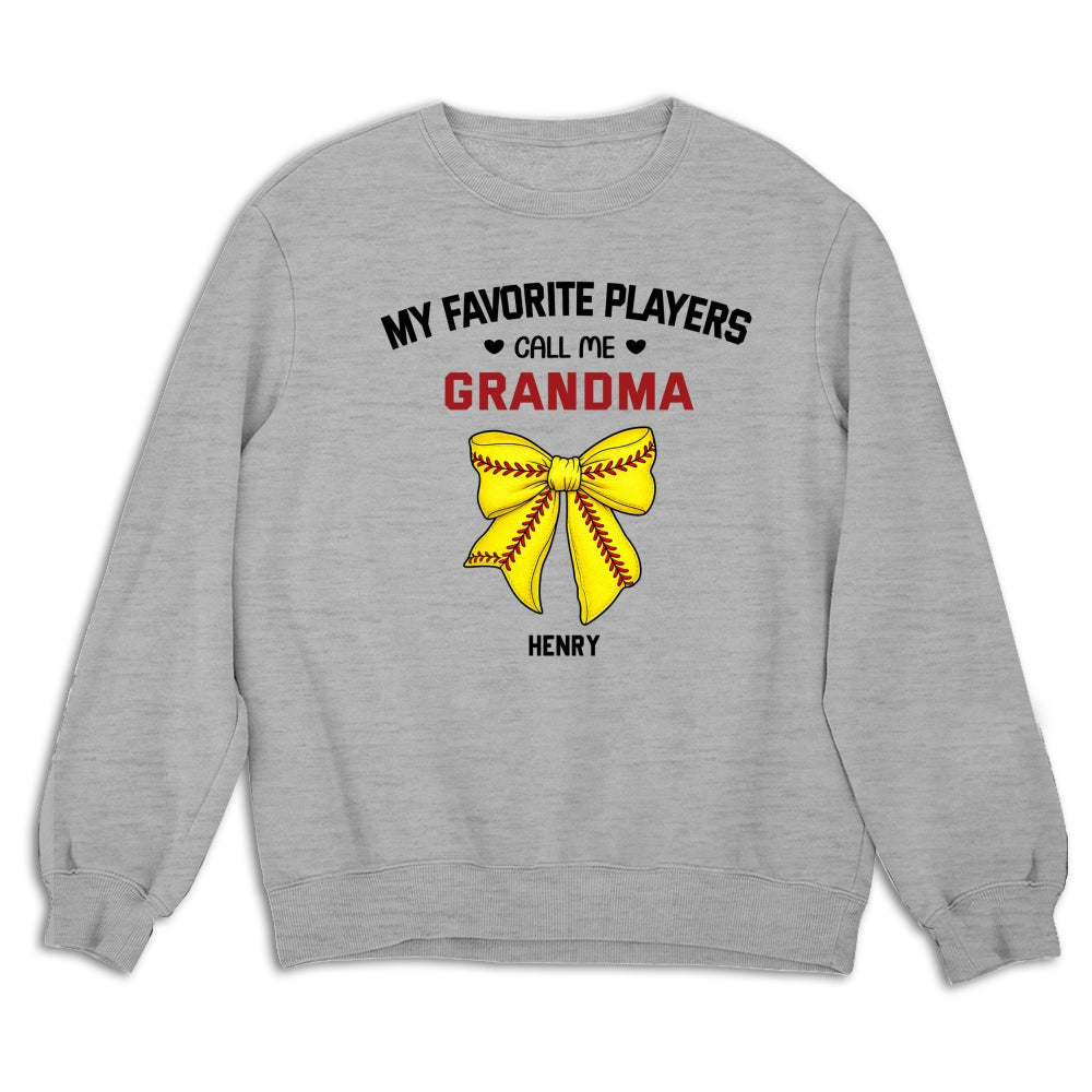 Custom Mother's Day Gift for Mom & Grandma • Grandma Favorite Player - Personalized Shirt