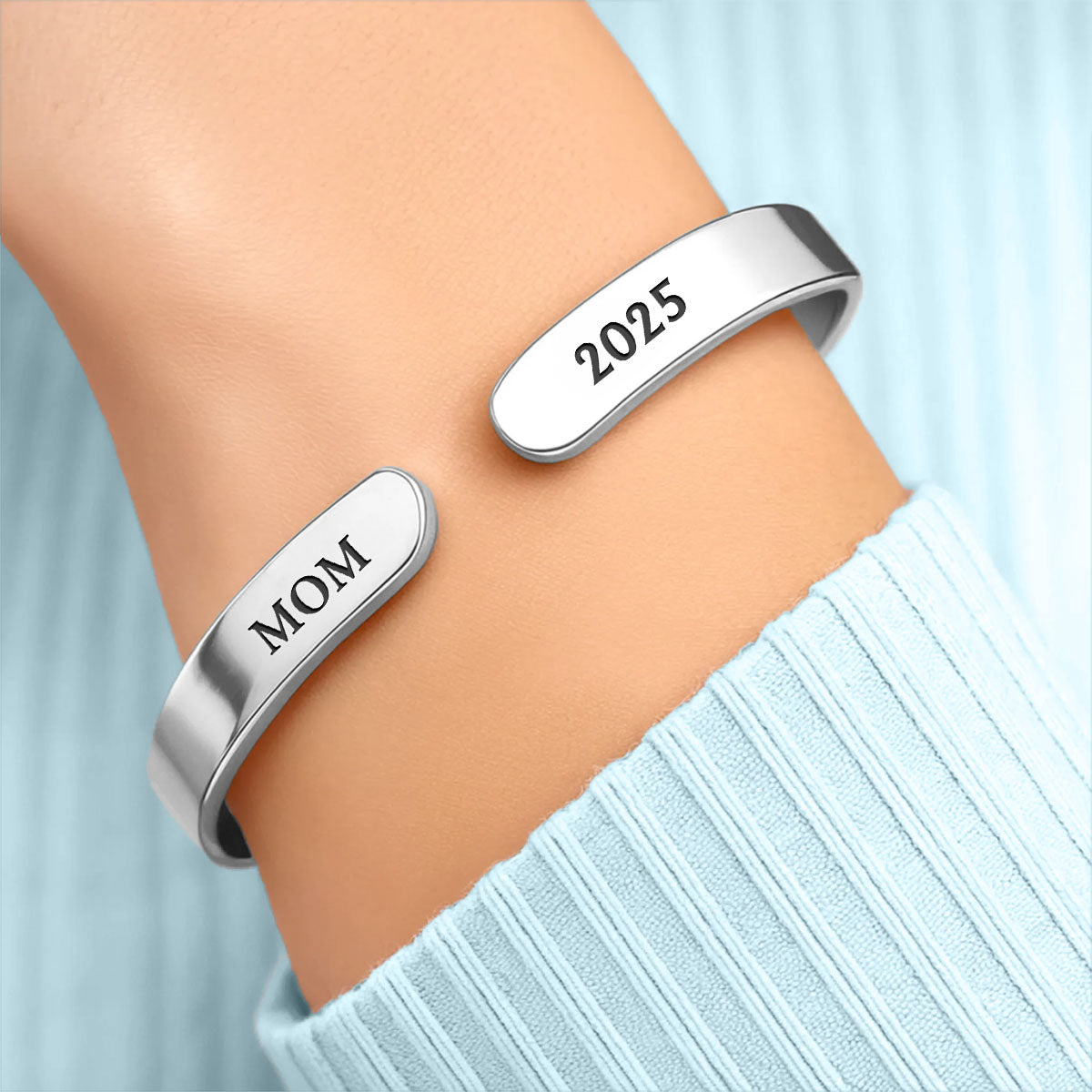 See You In My Heart - Personalized Bracelet Cuff