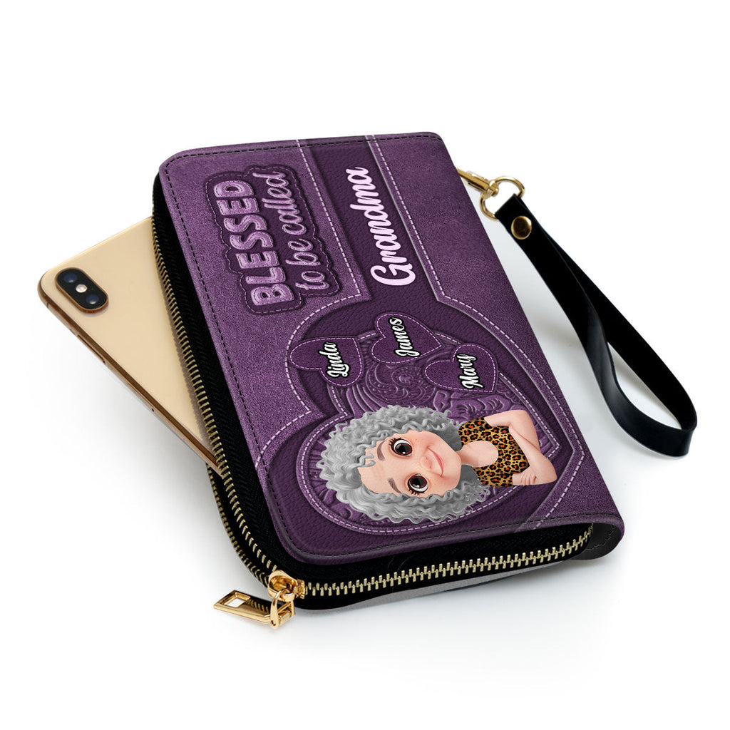 Blessed Mimi - Personalized Leather Wallet