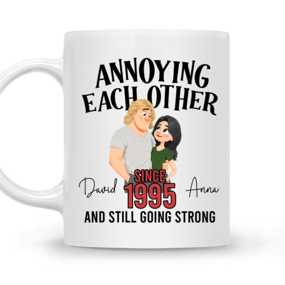 Custom Anniversary Keepsake Gifts For Couple • Since That Day - Personalized Coffee Mug