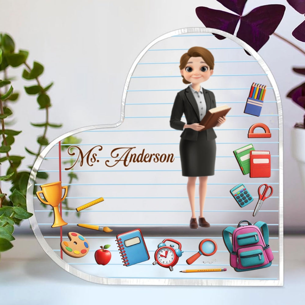Custom Decor, Christmas Birthday Anniversary Gift Keepsake • Welcome To Our Classroom - Personalized Acrylic Plaque