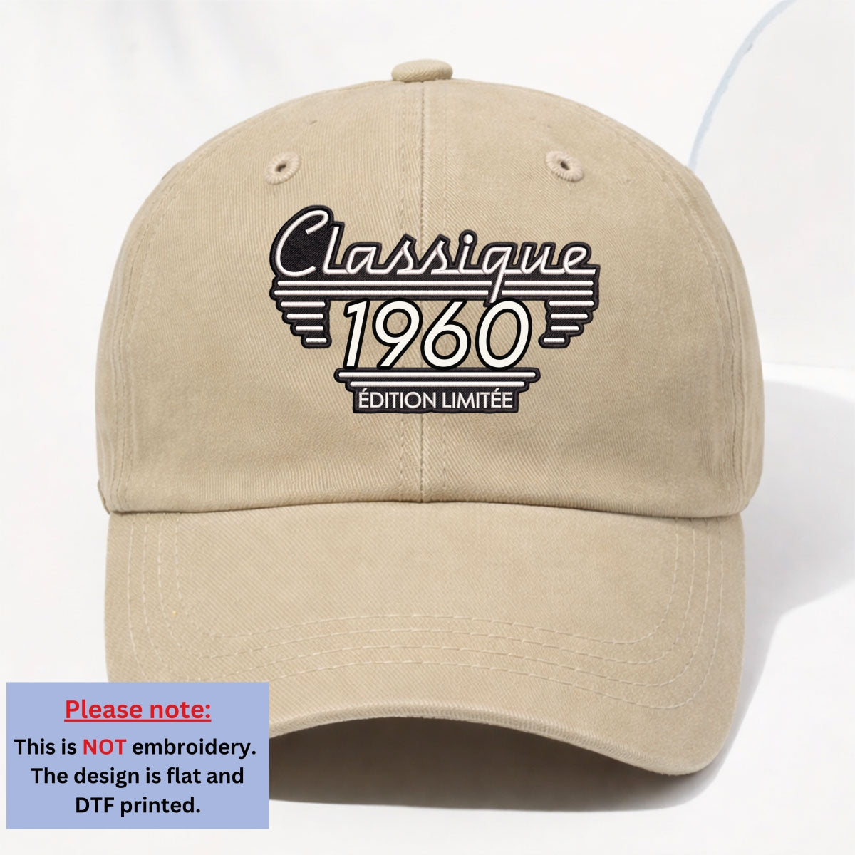 Custom Christmas Headwear Birthday Gifts for Dad, Grandpa • Édition Classique - Casquette En Denim Vintage Délavé Personnalisée