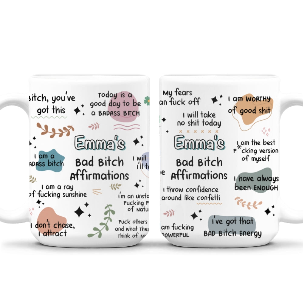 Custom Best Friend, Christmas & Birthday Friendship Keepsake Gift • Funny Affirmations - Personalized Coffee Mug