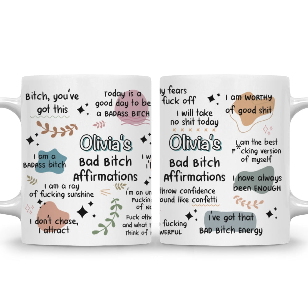 Custom Best Friend, Christmas & Birthday Friendship Keepsake Gift • Funny Affirmations - Personalized Coffee Mug