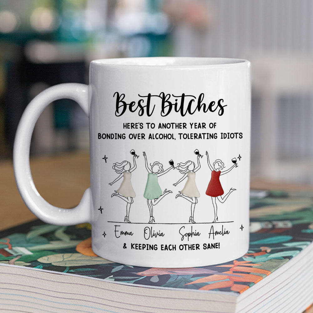Custom Best Friend, Christmas & Birthday Friendship Keepsake Gift • Until We Are Old - Personalized Coffee Mug