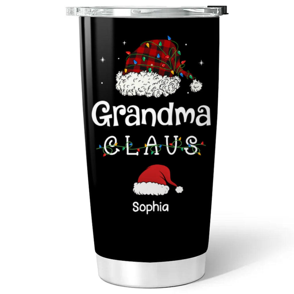Custom Christmas Birthday Gifts For Grandma • Grandma Claus - Personalized Tumbler